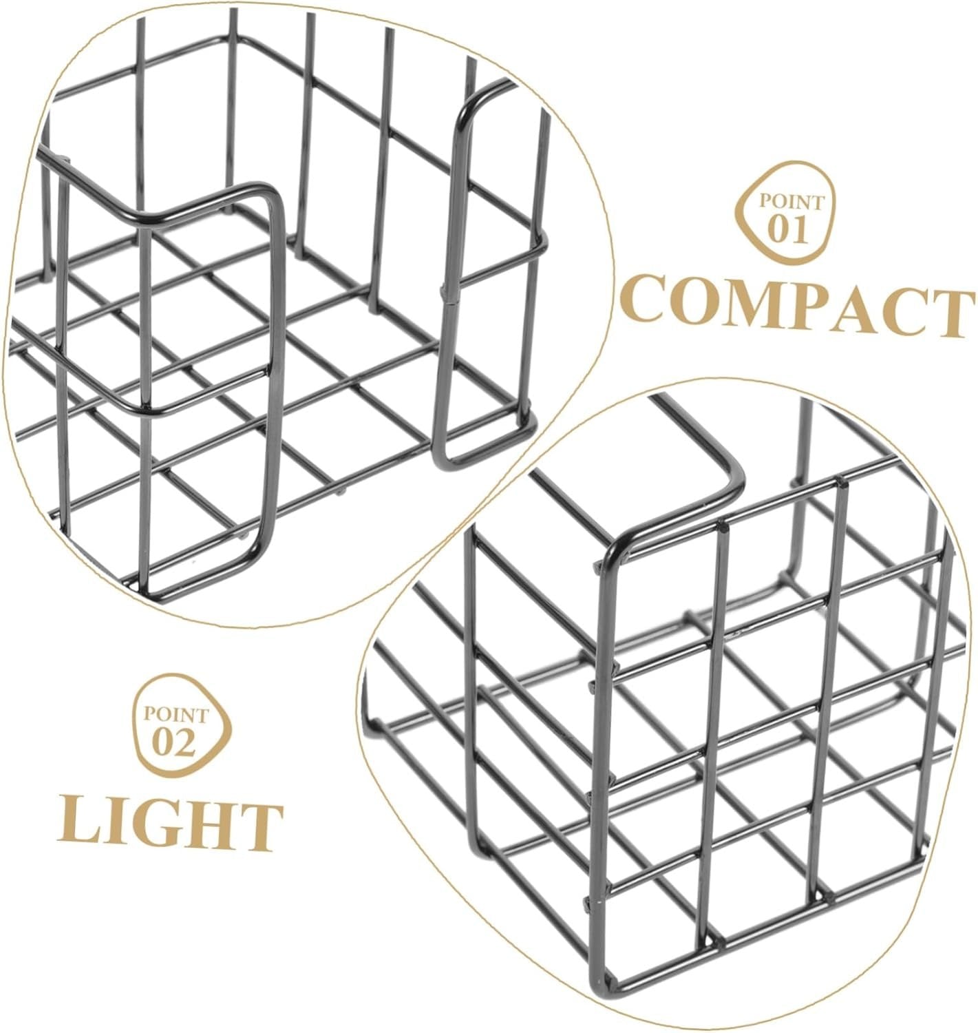 Operitacx Small Notepad Holder for Workspace Organization Elegant Memo Pad Storage Basket Compact Design for and Office Supplies