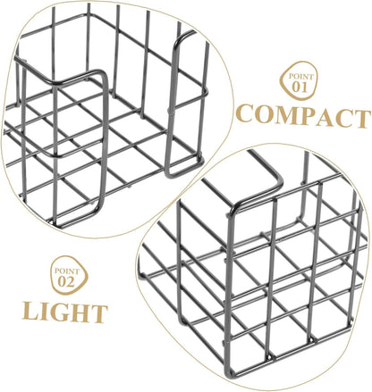 Operitacx Small Notepad Holder for Workspace Organization Elegant Memo Pad Storage Basket Compact Design for and Office Supplies