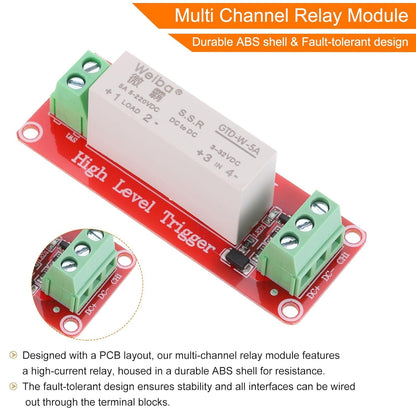 MECCANIXITY DC 3-32V 1 Channel Relay Module High Level Trigger for Electronics Industrial Home Automation