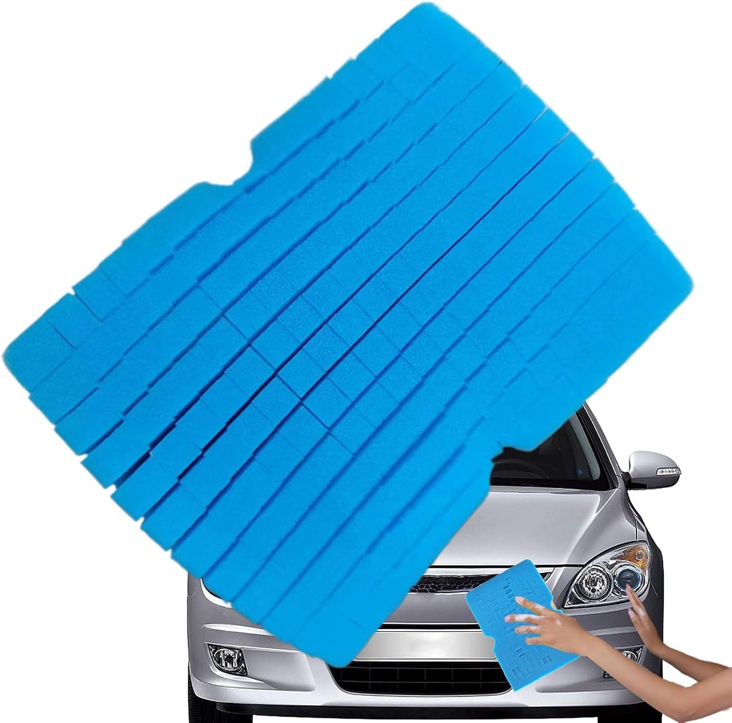Car Wash Sponge, Non-Scratch Auto Cleaning Brush, Soft Vehicle Scrubber Tool for Sedan Motorcycle Rv Automotive Household Dust Removal and Detailing