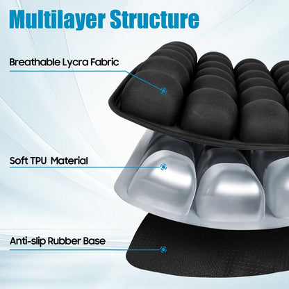 Sondur Travel Cushion, Portable Seat Cushion with Pump, Comfort Support for Office, Car, Plane,Travel Accessories Essentials