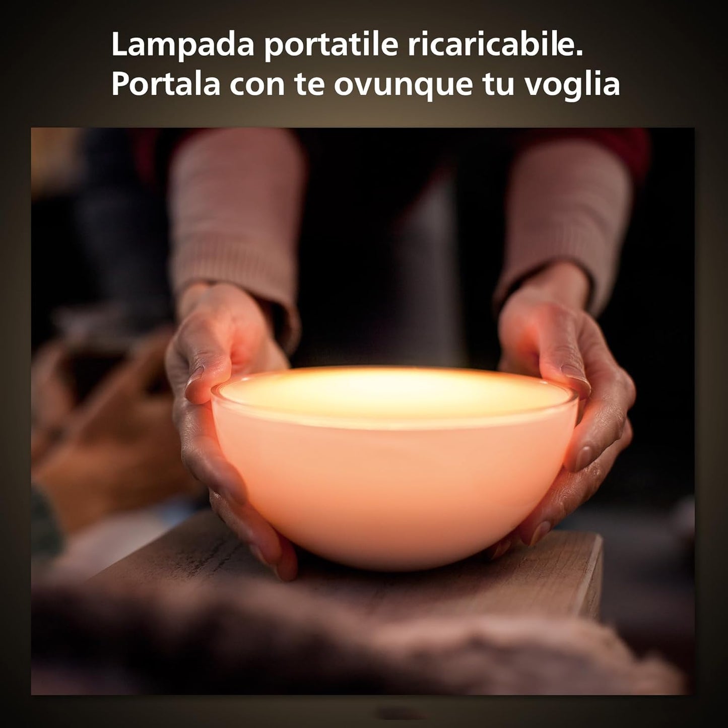 Philips Lighting Hue Go White and Color Ambiance, Connected Portable Lamp, Zigbee + Bluetooth, White [Energy Efficiency Class A+]