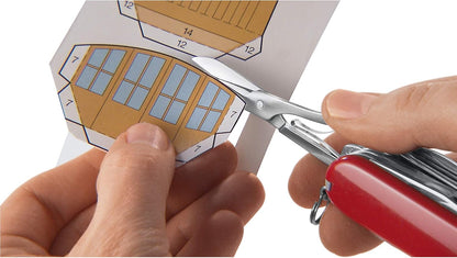 Victorinox Swiss Card Classic Transparent Blue Multi-tool Card, ABS/Cellidor Handle, 82mm x 55mm x 4mm, 26g, 10 Functions