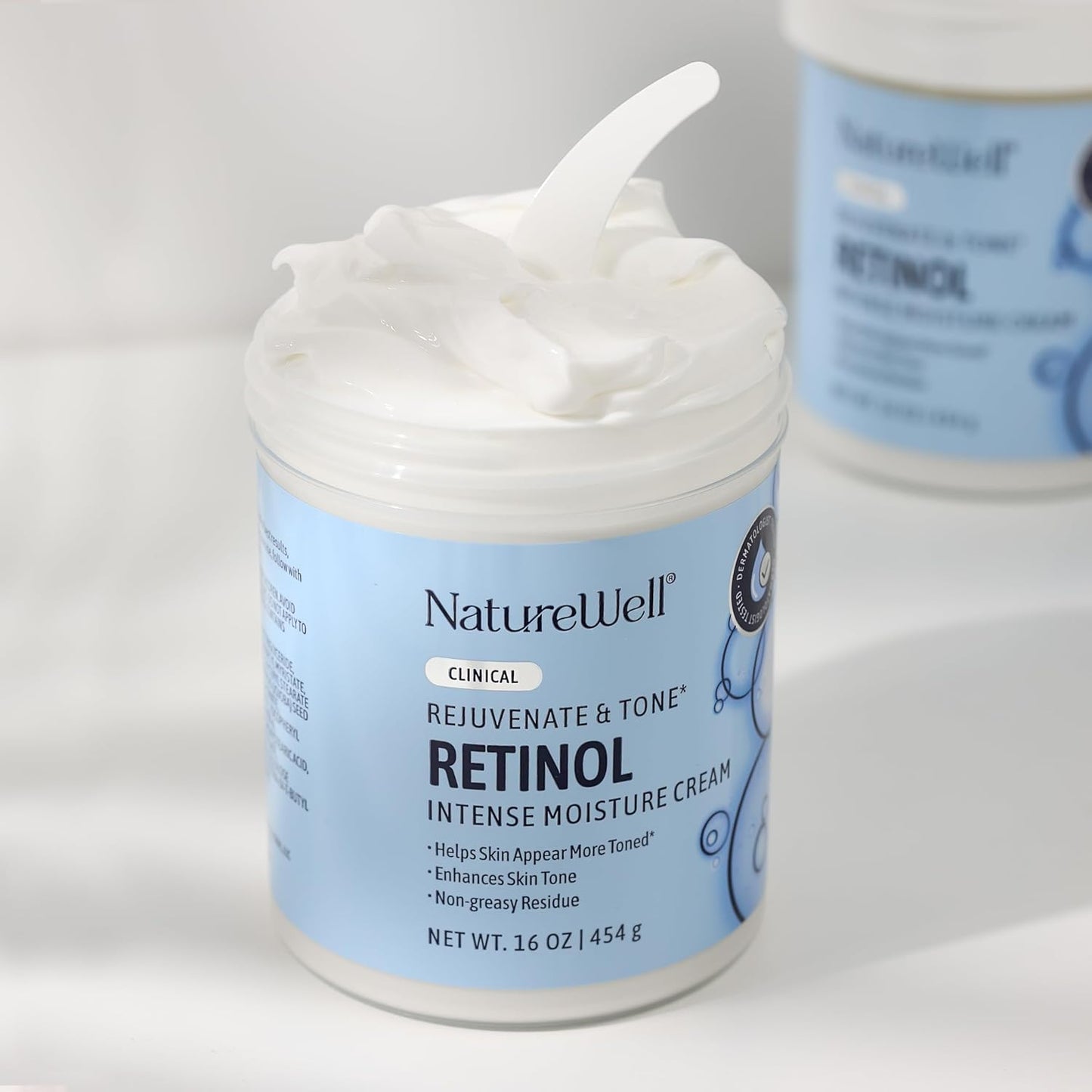 NATURE WELL Clinical Retinol & Vitamin C Moisturizing Cream Skincare Bundle for Face, Body, & Hands, Anti-Aging, Hydrating, Non-Greasy
