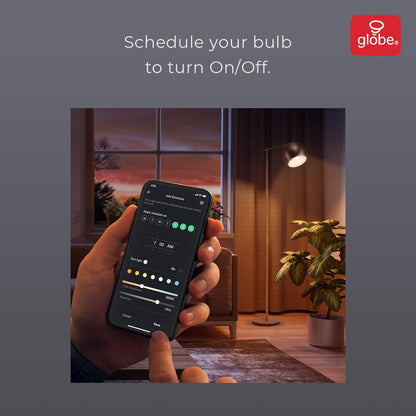 Globe Electric 34869 Wi-Fi Smart 6.5 Watt (50W Equivalent) Multicolor Changing RGB Tunable White LED Light Bulb, No Hub Required, Voice Activated, 2000K - 5000K, Energy Star, PAR20 Shape, E26 Base