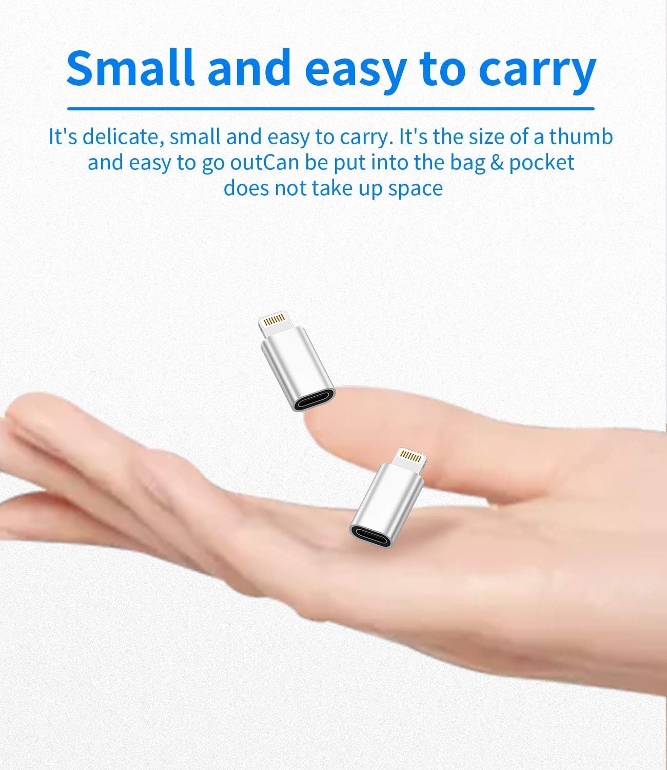 USB C to Lightning Adapter,Lightning Male to USB Female Adapter,Charging for Apple iPhone 12/11/pro/max/XS/XR/X/8/7/Plus/6S/SE2/Ipad pro air Mini 2019 2020 Type C Charger Cable Converter