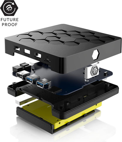 BuzzTV U5 128GB Android TV Box | 4K Streaming Device Quad-Core Processor Dual-Band Wi-Fi Bluetooth 5.0 | HDR Android 11 OS