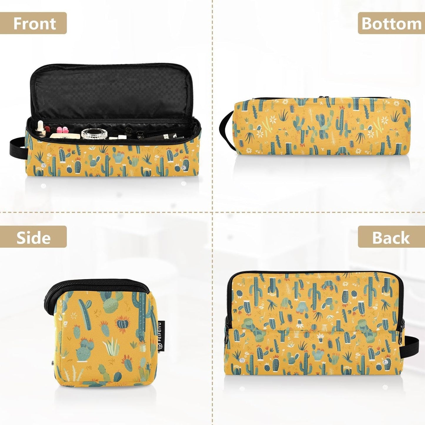 Borsa da viaggio per strumenti per capelli gialli con tappetino rimovibile resistente al calore per ferro arricciacapelli borsa da viaggio per utensili caldi e accessori per la cura dei capelli