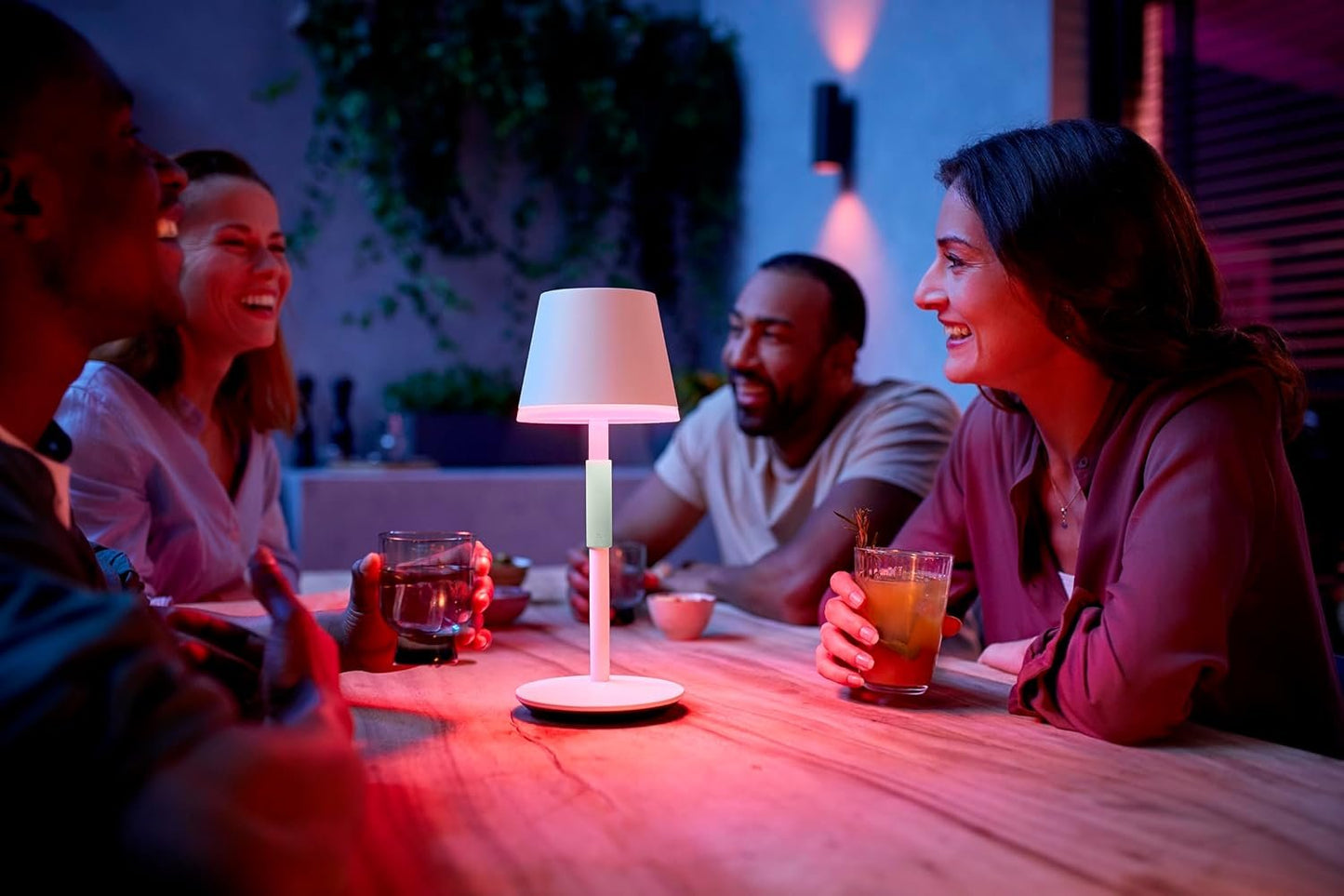 Philips Hue Go Smart Portable Table Lamp Downlight - White White & Colour Ambiance LED with Bluetooth. for Home Indoor Lighting