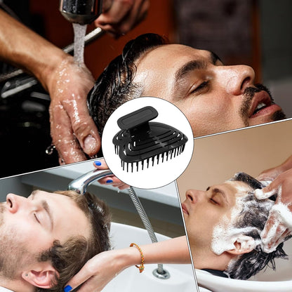 Shampoo Brush Hair Massager - Men Hair Scrubber Washing Brush | Ergonomic Handle Design Gentle Comb, Grooming Cleansing Tool For Father, Husband, Boyfriend
