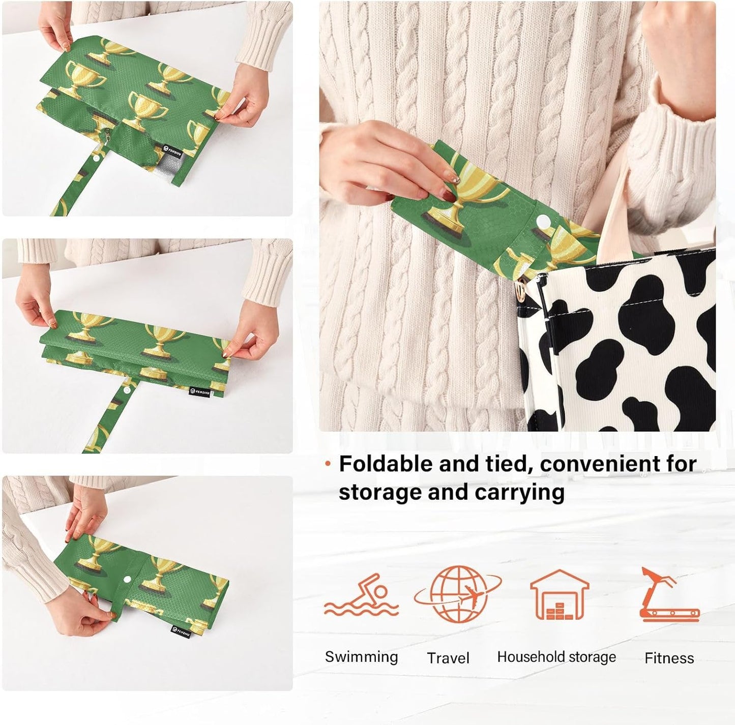 Golden 3 Piecing Packing Travel Bag Foldable Bags For Carry On Plastic Travel Bags Office Organization And Storage