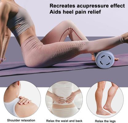 GIOD 4-Piece Foot Massage Set - 2 Rollers (20cm) & 2 Massage Balls (7.5cm) for Plantar Fasciitis Relief, Physiotherapy Ball Massager