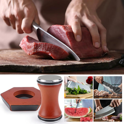 Top-spring Rolling Knife Sharpener Tool Kit - Multi-Angle Magnetic Roller Sharpeners for Kitchen Knives - Offers 12&15&17&19&22&25 Degree Knife Sharpening