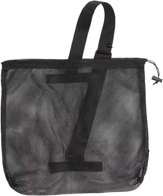 Uonguon Soccer Bag, Sports Equipment Storage Organizer, 16.14x14.57x1.97 Inches Mesh Pouch with Shoulder Strap, Lightweight Sling Design for Gym, Workout, Beach, Pool, Men Active Gear