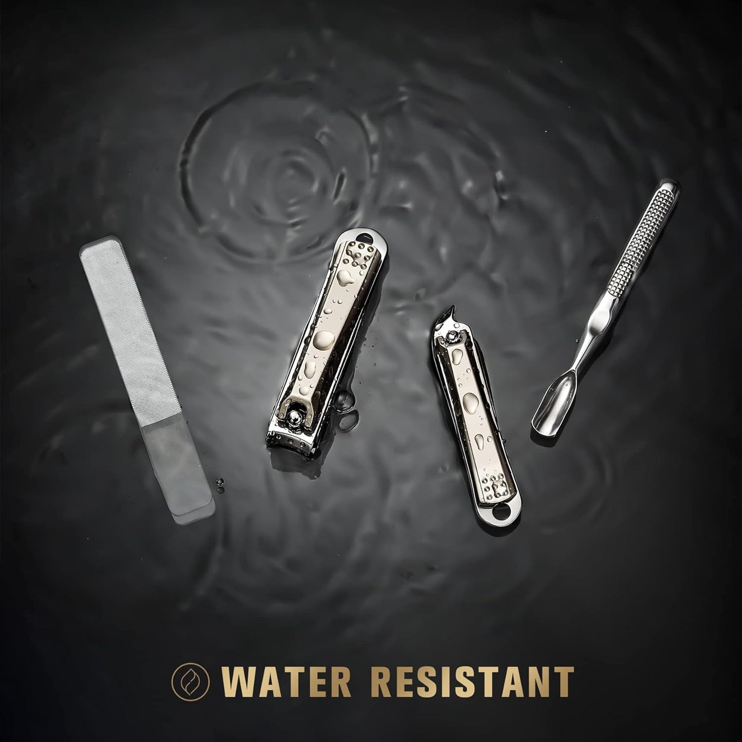 FERYES Nail Clippers Set - Premium Quality Stainless Steel Toenail and Fingernail Clipper for Manicure - 4PCS Nail Care Tool Kit