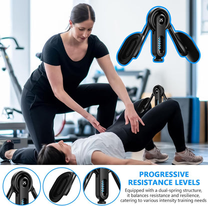 Allenatore Pavimento Pelvico Donna,Allenamento Muscoli Interni Coscia | Esercitatore Anca Regolabile 10-100 Kg con Doppia Molla per Riabilitazione Pelvica Rafforzamento Muscolare e Recupero Postpartum