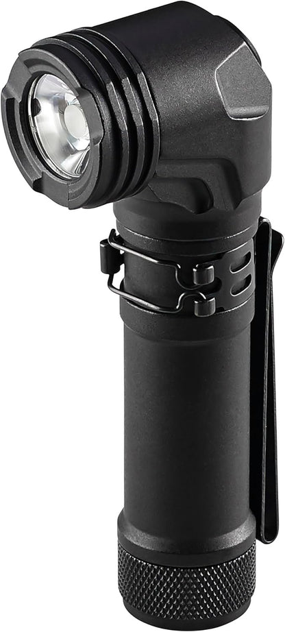 Streamlight ProTac 90X Right Angle Multi-Fuel Tactical Flashlight with Two CR123A Lithium Batteries and Holster, Black