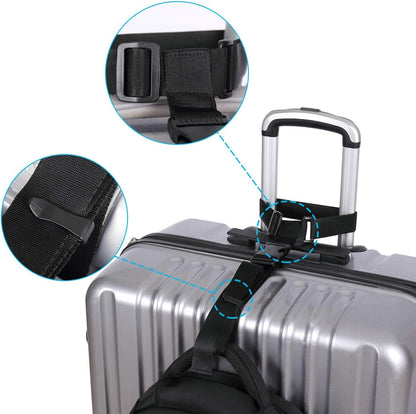 Vigorport Luggage Connector, Straps for Suitcase, Add A Bag Adjustable Attachment Accessories 1.25" Endless for Connect Your 3 Luggage Together-2 Pack