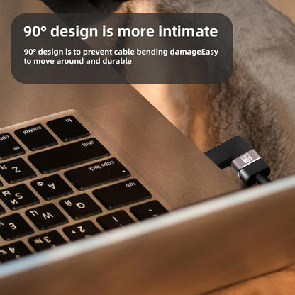 AIMHDUTY 8K HDMI Eblow 4-Pack HDMI Right Angle Adapter 90 and 270 Degree Gold Plated, Support 8K@60Hz,4K@120Hz,HDR,eARC for PC Laptop HDTV Switch