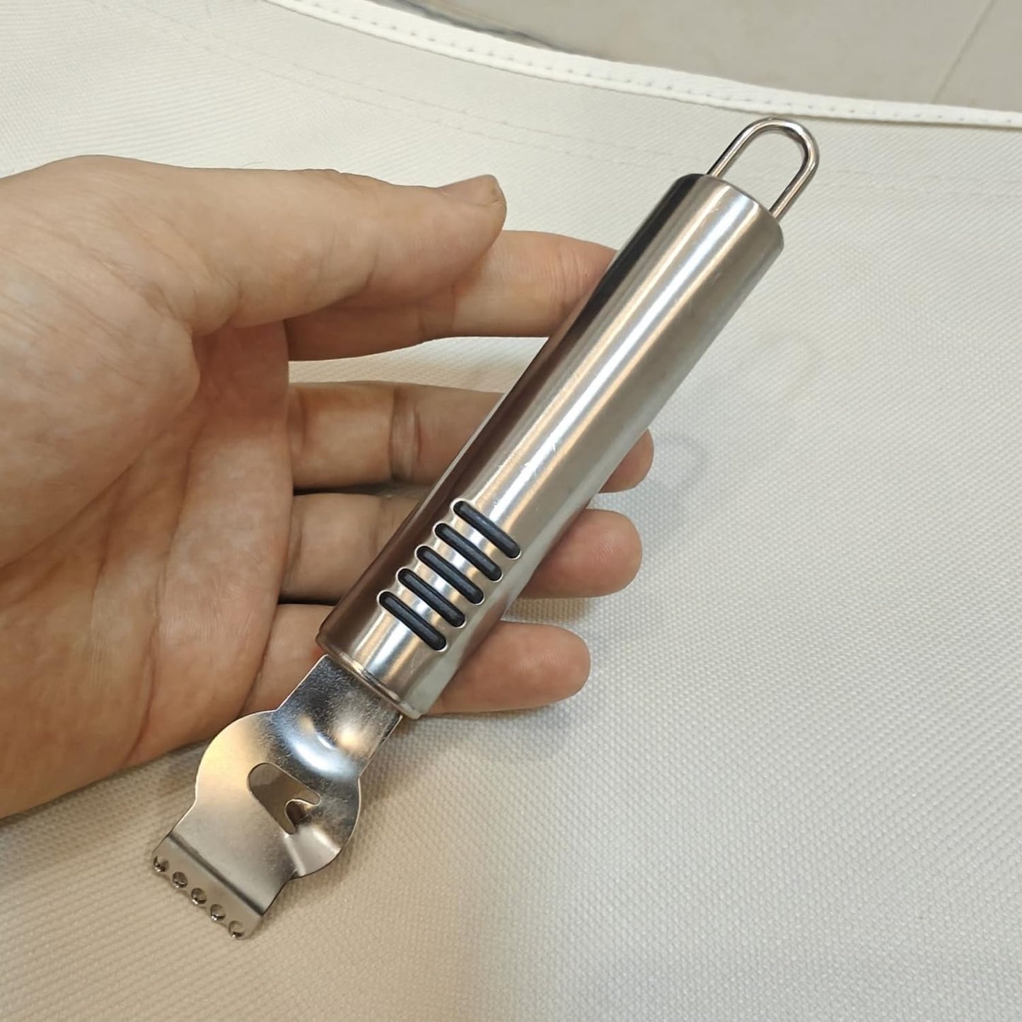Lemon Peeler, Stainless Steel Lemon Peeler, Lemon Peeler, Kitchen Tool for Cocktails, Lime and Oranges, Kitchen Gadgets (Silver 1)