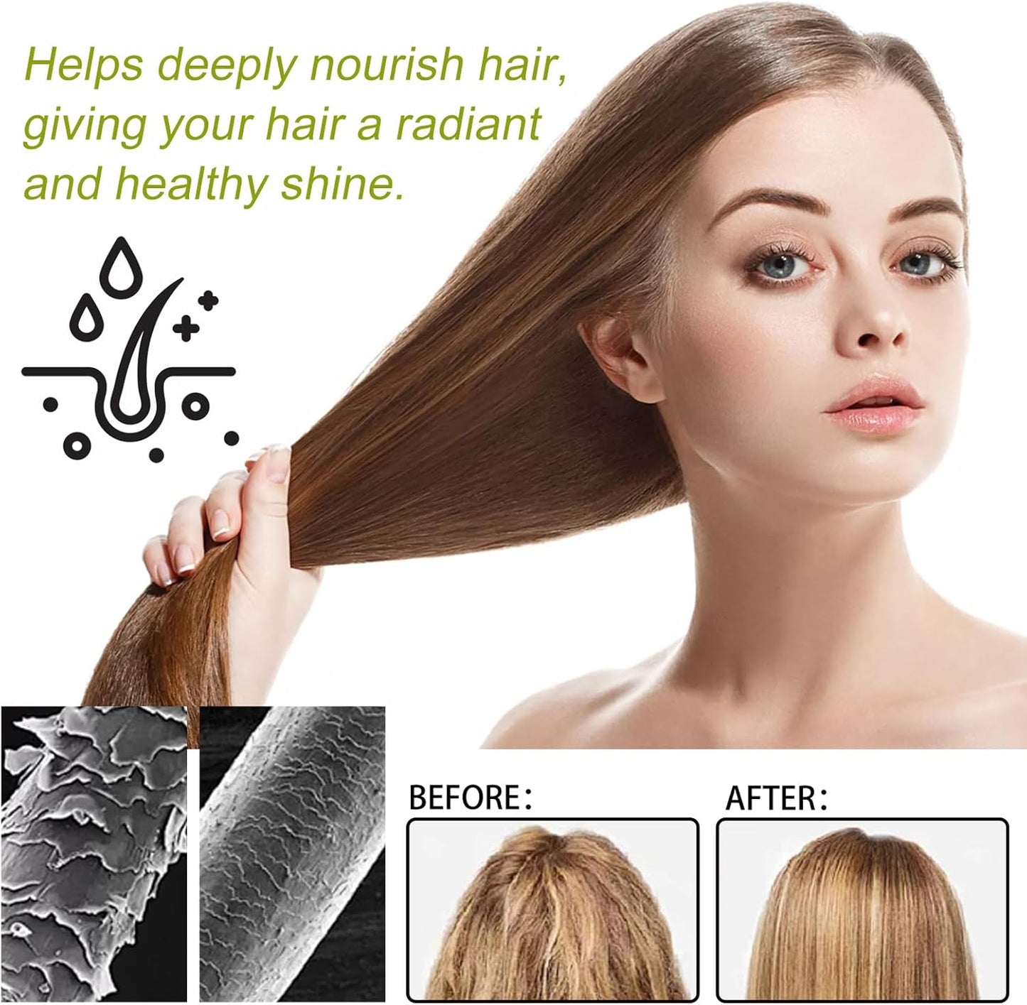 Batana Oil Hair Mask,Batana Oil Hair Conditioner with Coconut Oil,Deep Repair Conditioning Care,Deep Repair Conditioner Hair Masks for Dry Damaged Hair