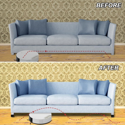 4 Pieces Steel Furniture Riser, Self Adhesive Furniture Risers, 60 x 60 x 50 mm, Bed Riser, Bed Stand, High Furniture Risers, Bed Feet for Chairs, Wardrobes, Beds, Tables, etc.