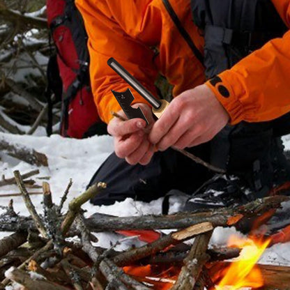 Fire Starter Survival Tool,Ferro Rod Fire Starter Kit & Backpacking Multitool,Flint and Steel,Firestarter Survival,fire Steel