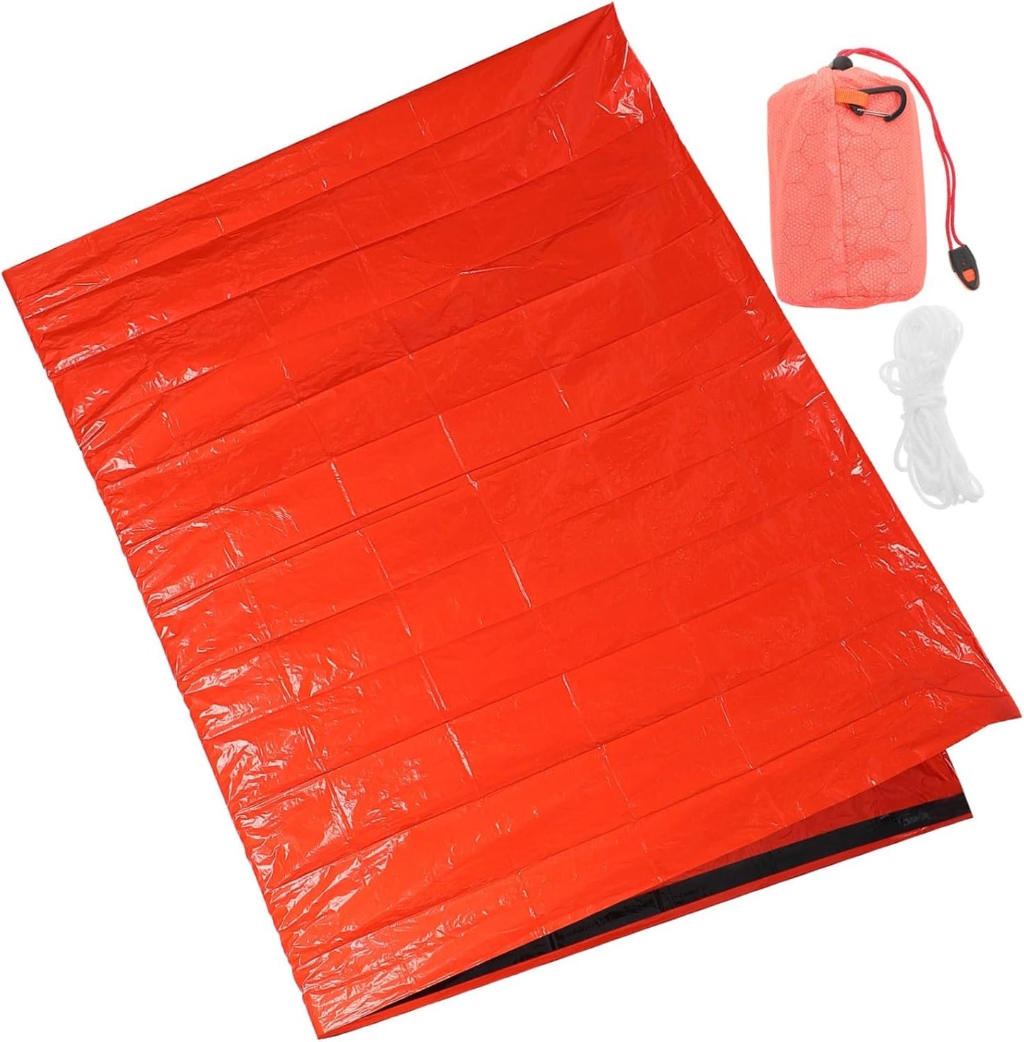 FOYTOKI 1 Set Survival Tent with Thermal Insulation Blanket Emergency Shelter for Camping Hiking Compact Easy Setup Portable Protection Gear Essential Emergency Supplies