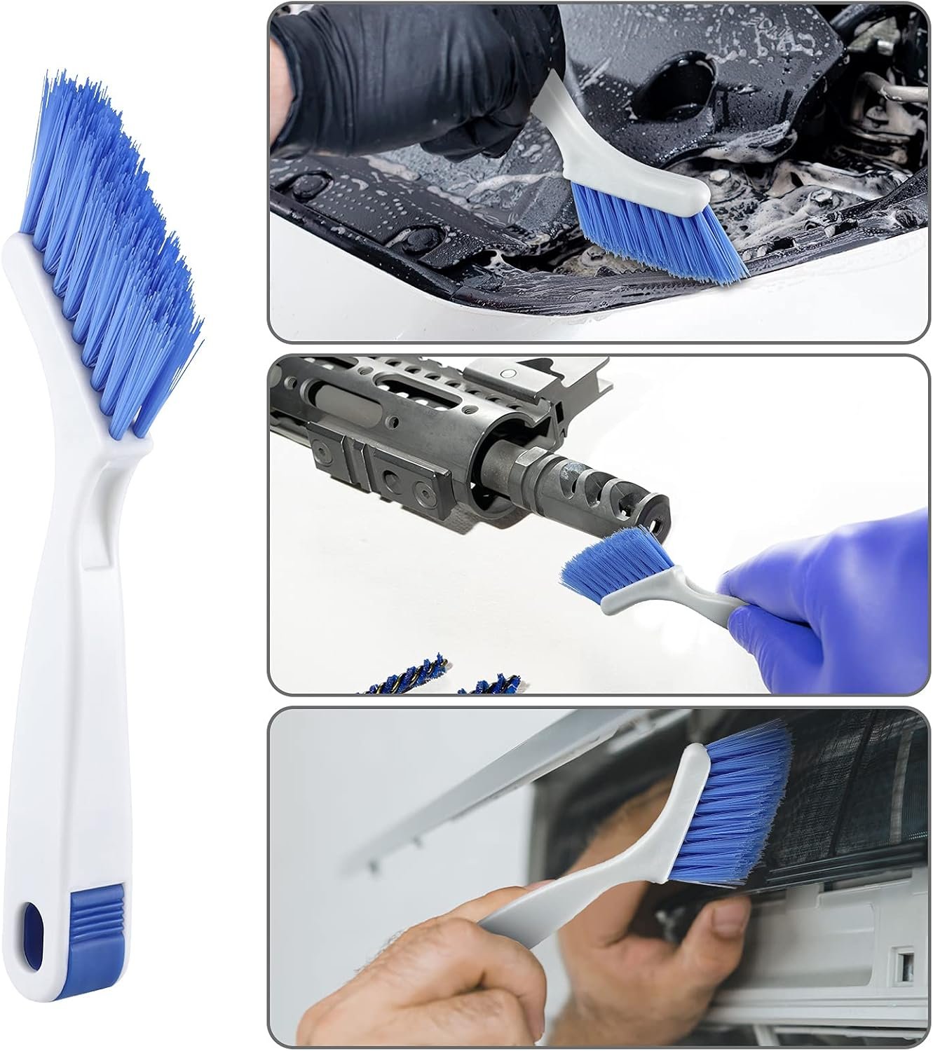 10 Pieces Cleaning Brush Small Scrub Brush, Window Door Sliding Track for Cleaning Sink Scrub, Bathroom Kitchen Edge Corner Grout, Sliding Door or Window