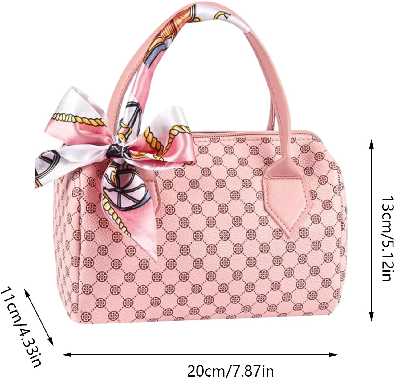 Play Purse, Toy Purse, 7.87x4.33x5.12 inches Princess Pretend Accessories, Interactive Role Play Clutch Set, Dress-Up Games for Kids Children Ages 3 6 Years Old, Little Girls