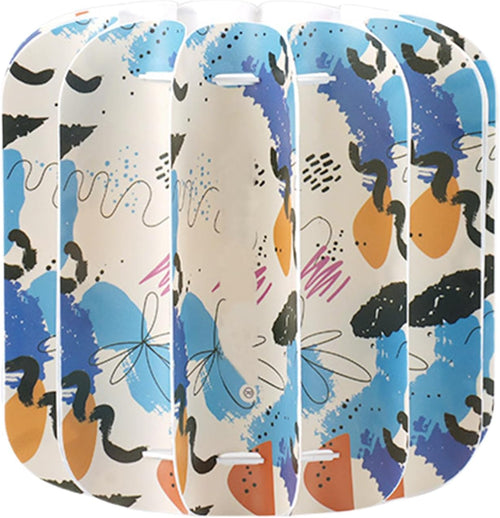 Jigsaw Puzzle Lampshade, Ceiling Lamp Shade, 4.72x4.53 Inches Waterproof Material and Durabled Design, Pendant Lamp Fixture for Balconies, Camping, Picnics, Outdoor Use