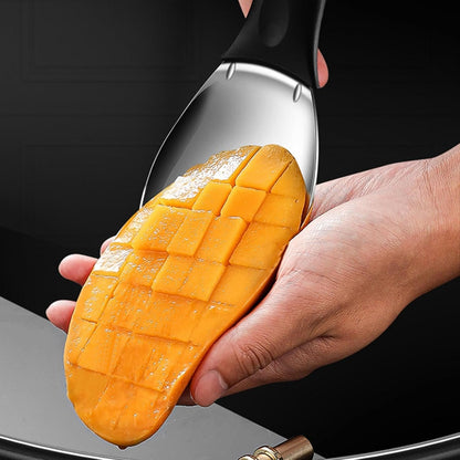 Cutting Mango Tool - Dragon Fruit Prep Tool | Stainless Steel Mango Slicer Remover Tool | Mango Cutting Tools | Remover Avocado Spoon Mango