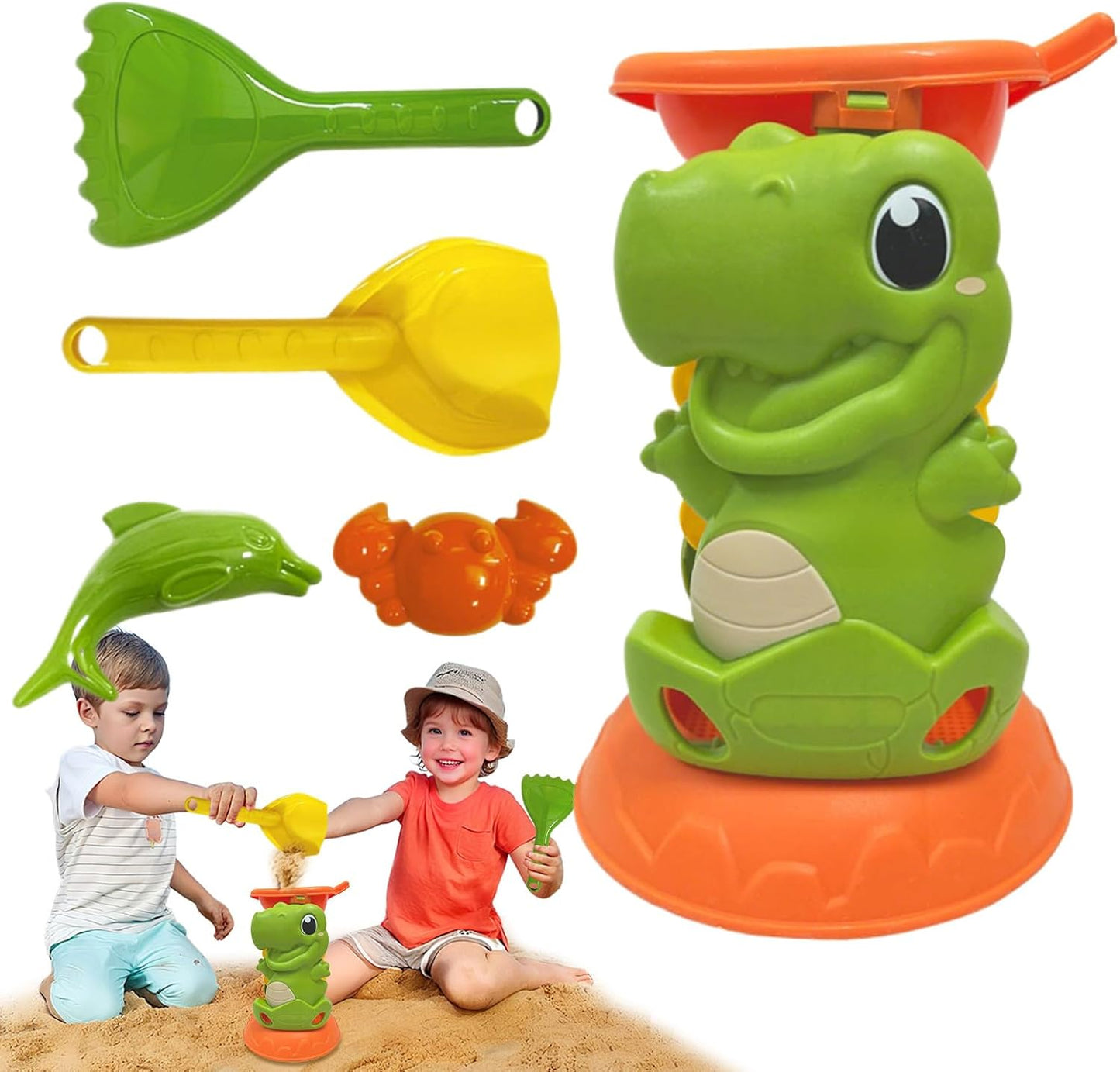 Iouyjiu Sandbox Play Game, Outdoor Water Park Toys, Pool Party Sand Toys with Sturdy and Safe Materials for Outdoor Activities and Exploration in Toddler, 1 Set