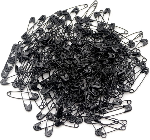 Dealglad Exquisite Small 19mm Metal Sewing Clothing Accessories Trimming Fastening Safety Pins (2000Pcs, Black)