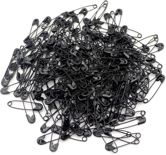 Dealglad Exquisite Small 19mm Metal Sewing Clothing Accessories Trimming Fastening Safety Pins (2000Pcs, Black)