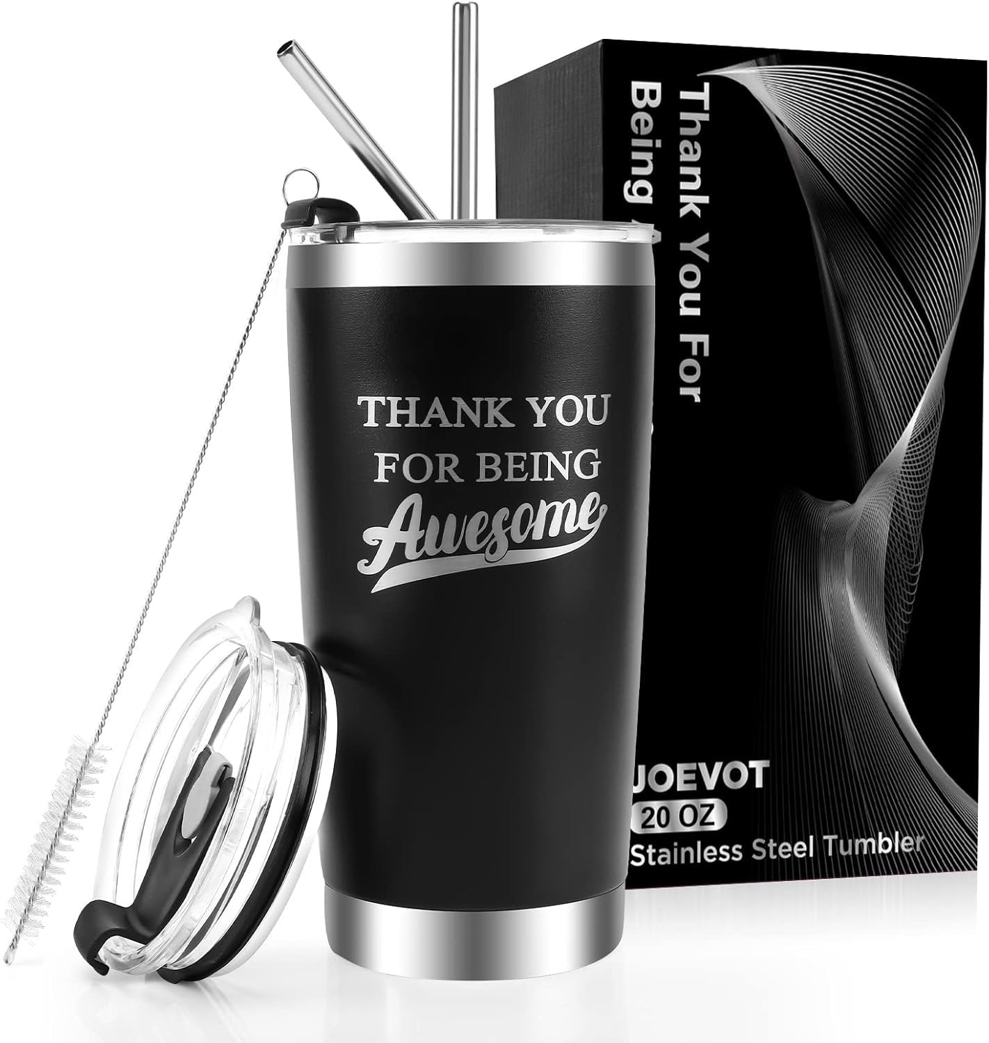Thank You Gifts for Men,Women Thank You for Being Awesome Mug Tumbler, Appreciation Gift Teacher, Inspirational Birthday Gifts for Friends, Men, Dad, Husband, Coworker-Stainless Steel Tumbler 20 Oz