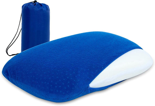 YOUMAKO Travel & Camping Lightweight Pillow - Memory Foam Travel Pillow for Adults Kids Outdoor Backpacking Hiking Gear with Travel Storage Bag
