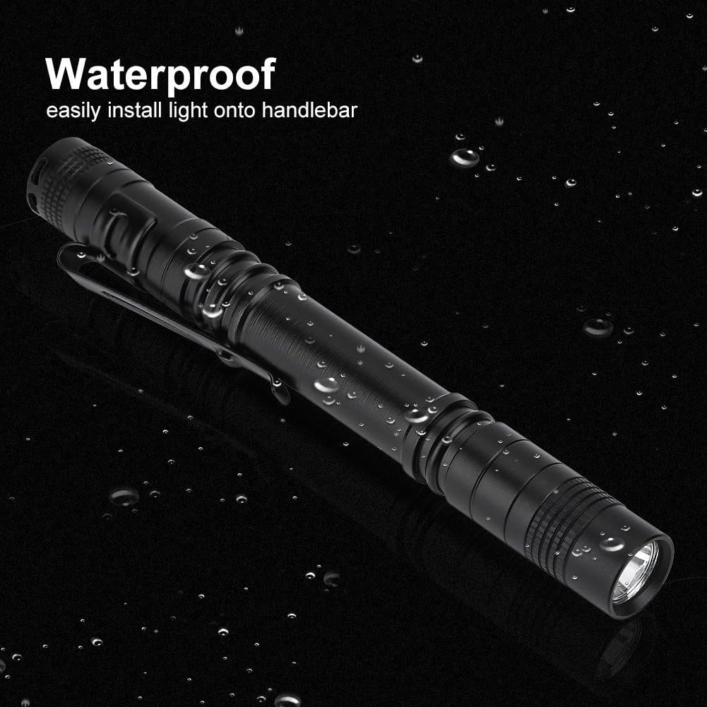 2pcs LED Pen Light Penlight, 500 Lumens Ultra Bright Mini Pocket Pen Light, Torch Flashlight with Clip for Medical Doctor Nurse Students Powered by 2 x AAA Battery