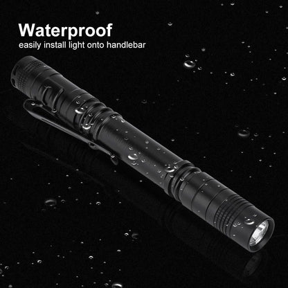 2pcs LED Pen Light Penlight, 500 Lumens Ultra Bright Mini Pocket Pen Light, Torch Flashlight with Clip for Medical Doctor Nurse Students Powered by 2 x AAA Battery