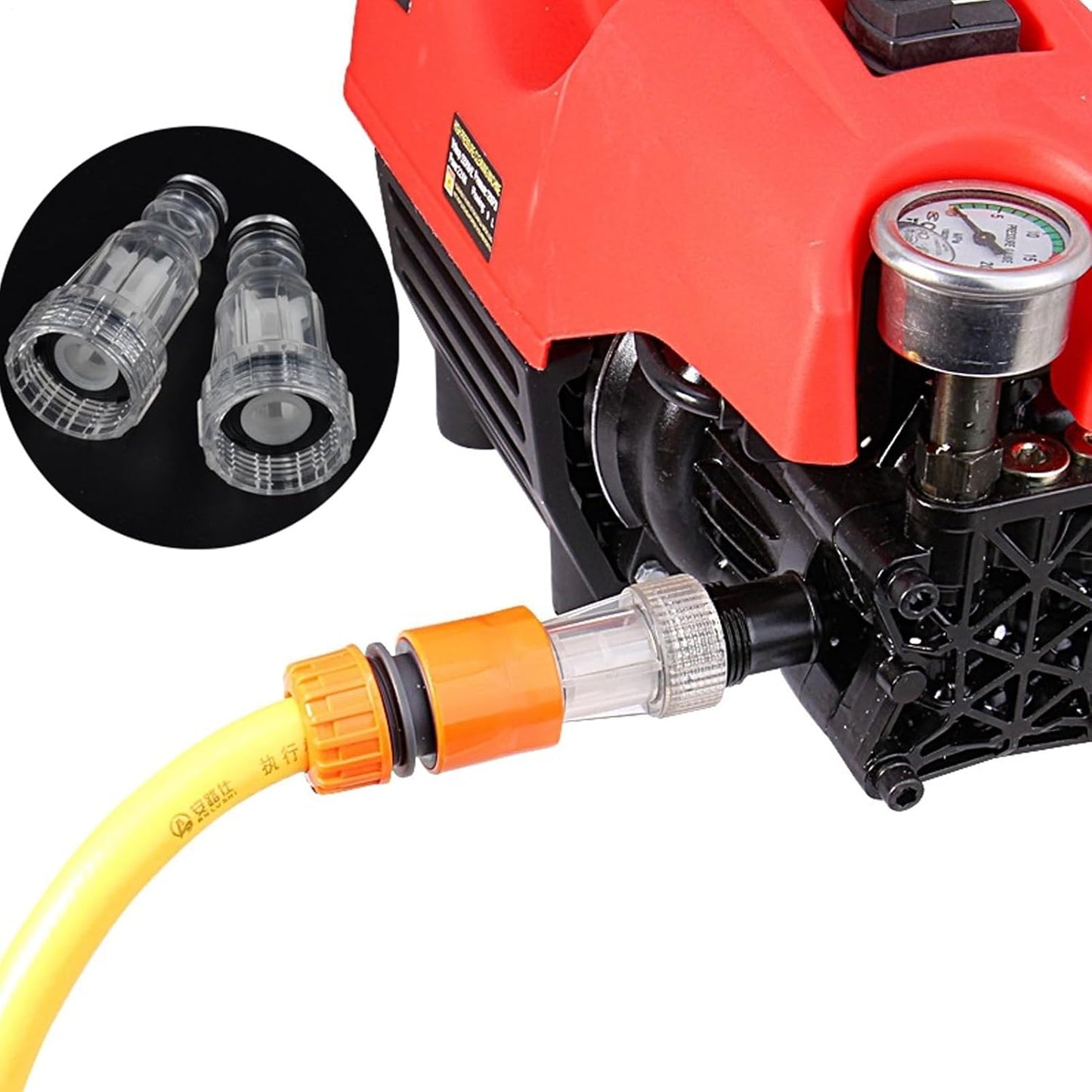 : Power Cleaner, Garden Hose, Inlet Part Pressure Adapter, Cleaning Tool, Easy Installation, High-Performance Functionality, Accessory for Professionals, 0.98 Inches