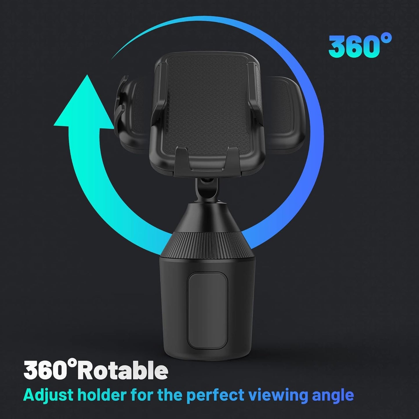 SEEKONE Universal Car Phone Holder, Smartphone Cup Holder for Car, Suitable for All Smartphones 5.5-10cm
