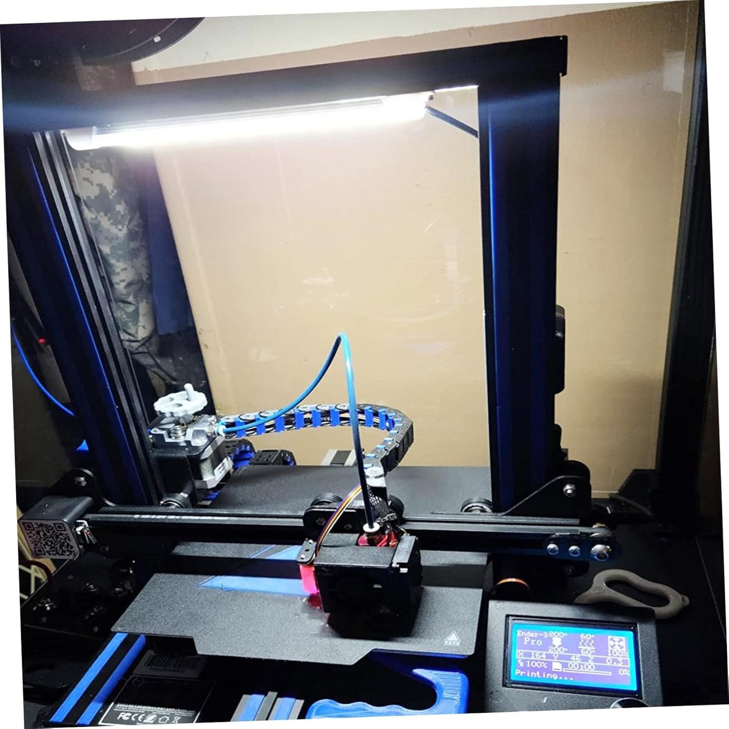 GLEAVI 1Set White LED Light Bar Kit Upgrade for Printer Accessories Non Dimmable Brightness for Night Printing Lighting