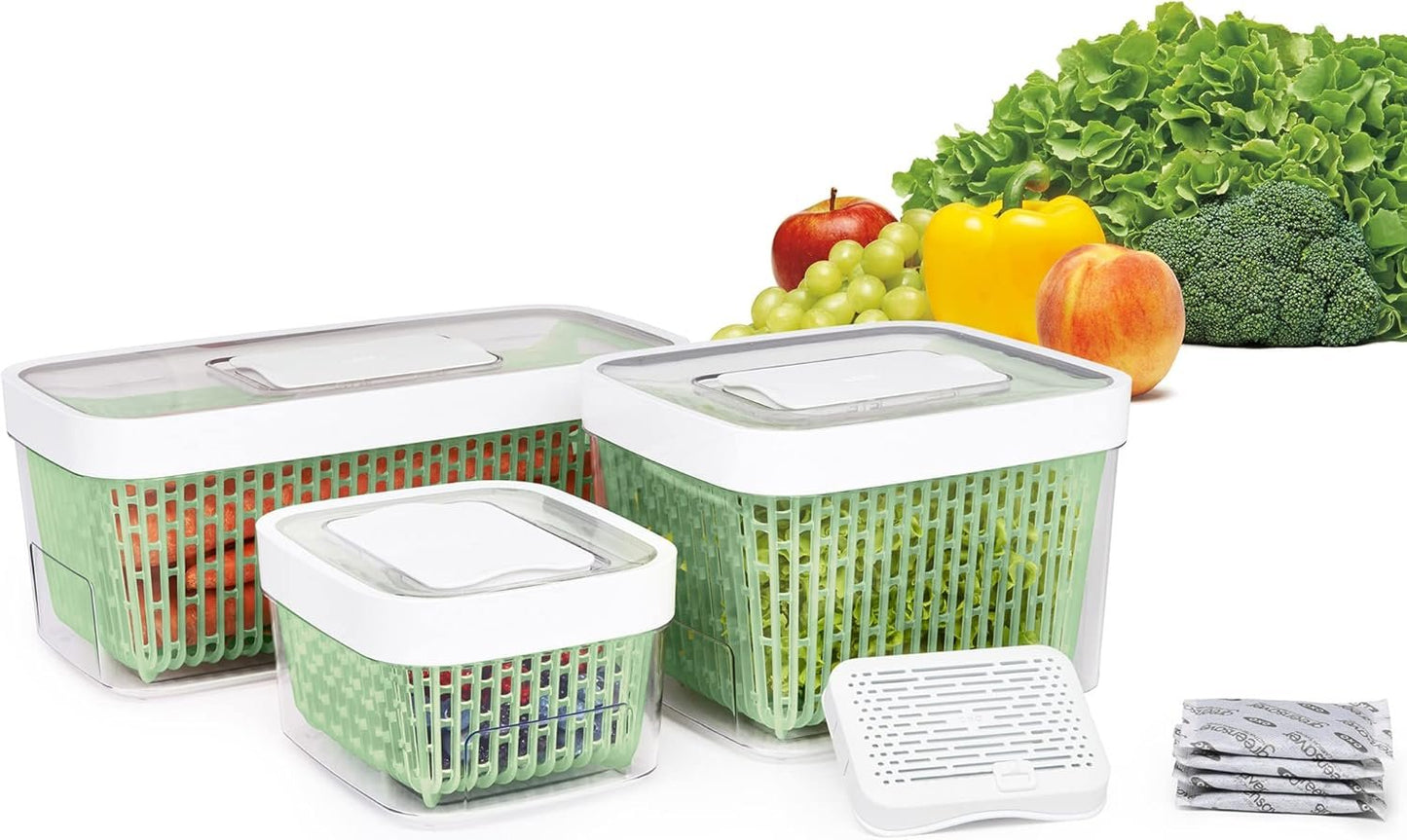 OXO Good Grips Greensaver Produce Keeper, 4.7 Litre Capacity, Green
