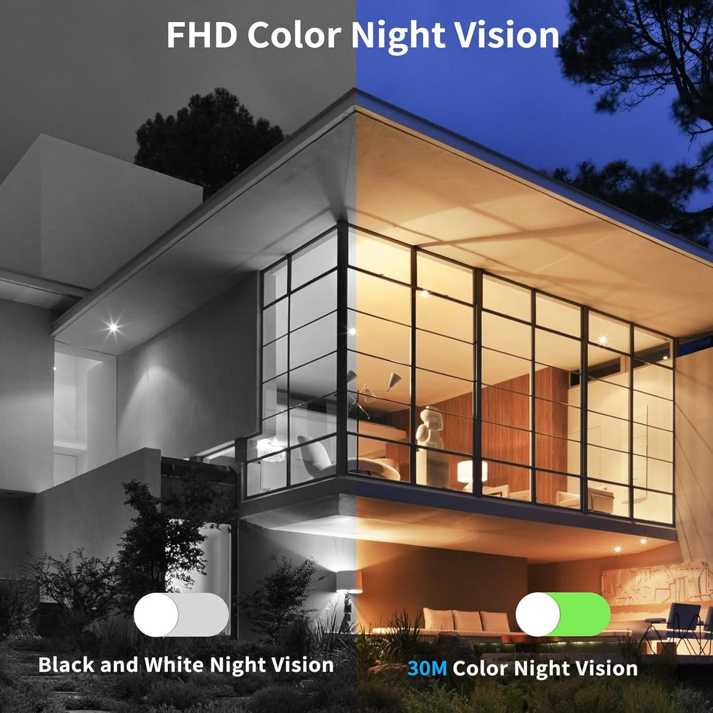 2K 3MP Solar Camera Security Outdoor Battery/Solar Powered, Wireless Solar Camera for Home Surveillance, AOV 24/7 Recording, Human/Vehicle Detection, Night Vision, 2-Way Audio,Auto Tracking