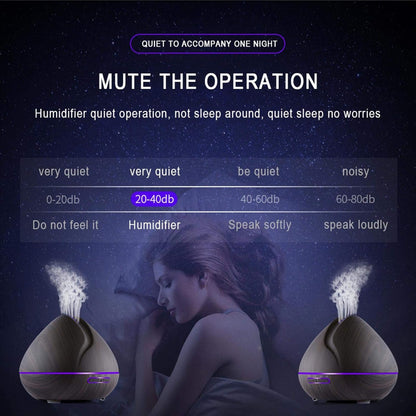 Aroma Diffuser Ultrasonic Air Humidifier with Remote Control 7 Colors Led Lights for Home