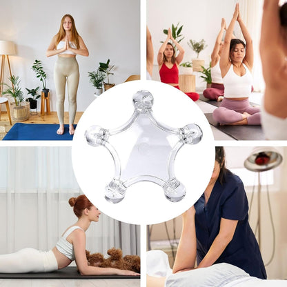 Body Massager, Handheld Massaging Claw, 5 Ball Trigger Point Massager, 5.12x1.77in Manual Muscle Roller, Deep Tissue Relaxation Tool for Arms, Back, Travel Use