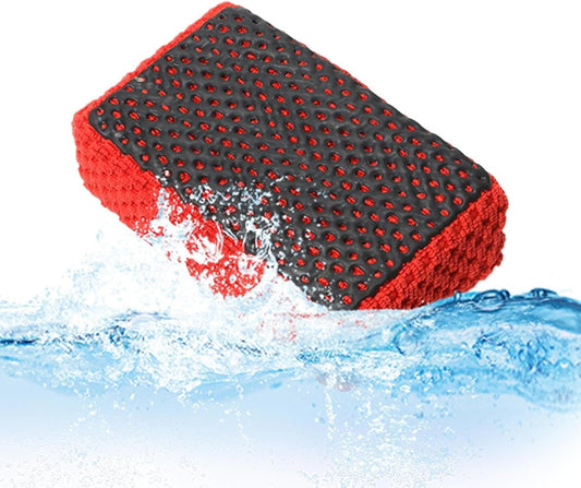 Car Detailing Sponge, Wash Mud Brush, 5.12in Cleaning Scrub Tool, Non Scratch, All Purpose Utility Pad for Auto Care, Household, Garage, Vehicle, Interior, Exterior Use