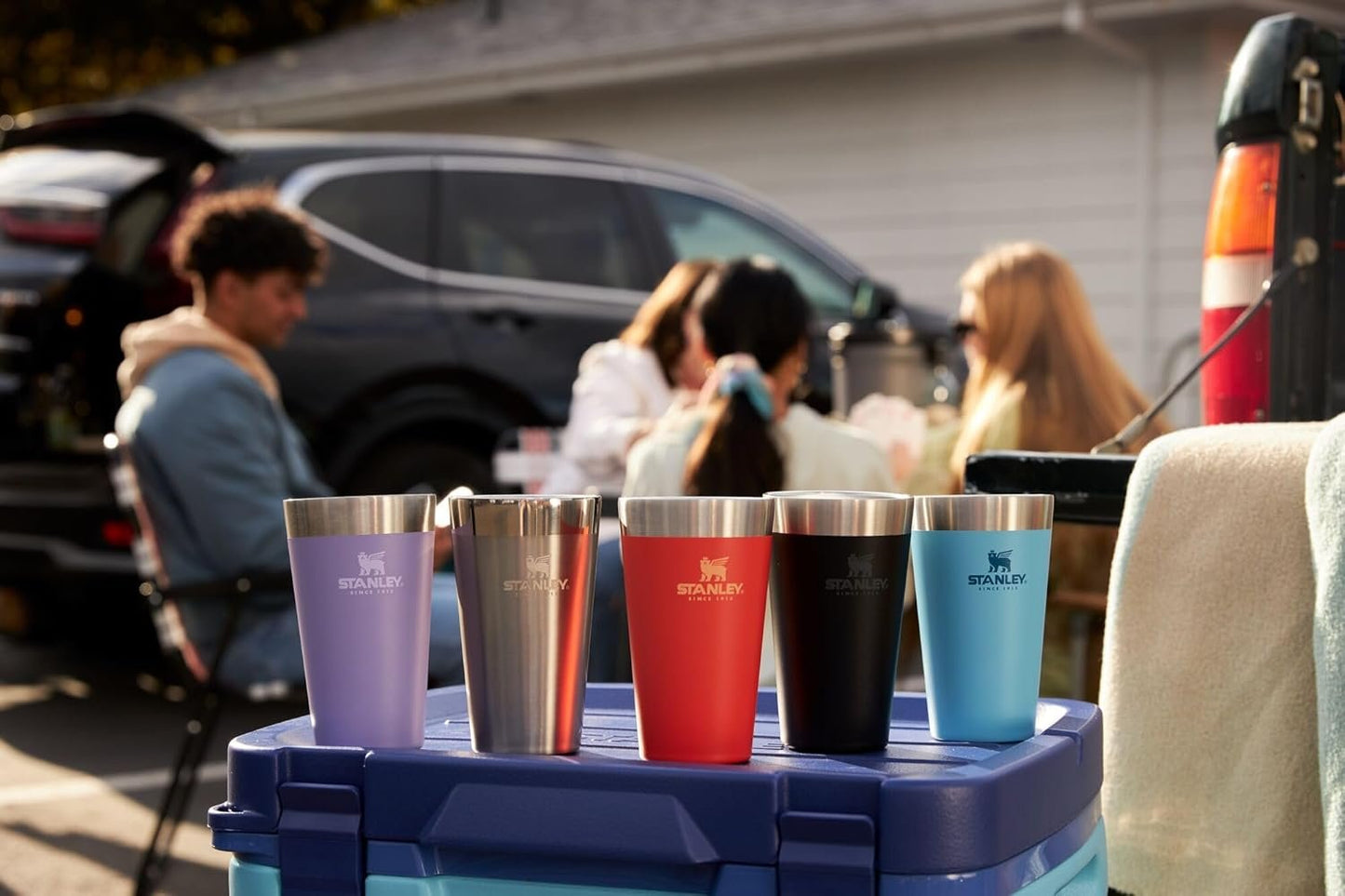 Stanley Adventure Stacking Beer Pint Glass 16oz | Stackable Drinking Cup for Cold Beverages | Dishwasher Safe | Insulated Stainless Steel Tumbler | BPA-Free | Stainless Steel