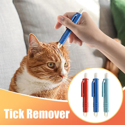 Tick Removal Tool, 3-Piece Removal Tweezers Set, Multifunctional Pet Grooming Supplies, Portable Quick Cleaning Tools for Yard, Outdoor, Travel, and Camping, 3.74 inches