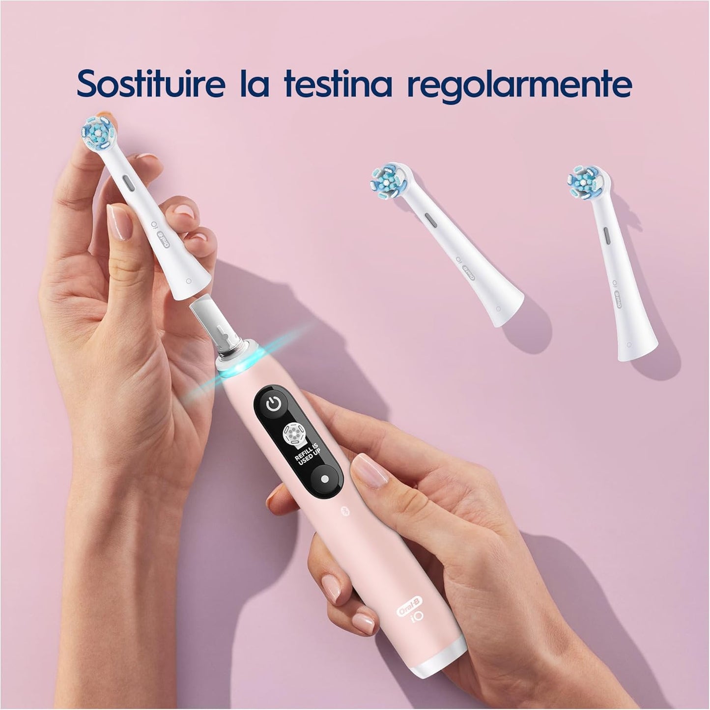 Oral-B Replacement Toothbrush Heads for iO Gentle Care Pack of 6 for Letterhole